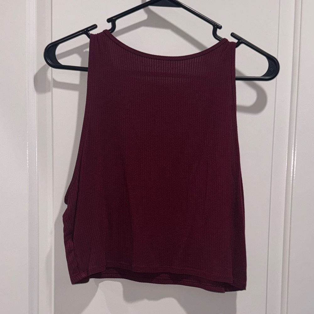 American Eagle Outfitters Burgundy Tank Top